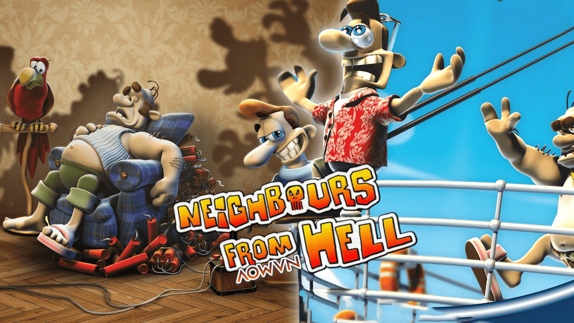  Game Neighbours From Hell 1 2 Việt Hoá | Android - Tuổi thơ Phá Hàng Xóm